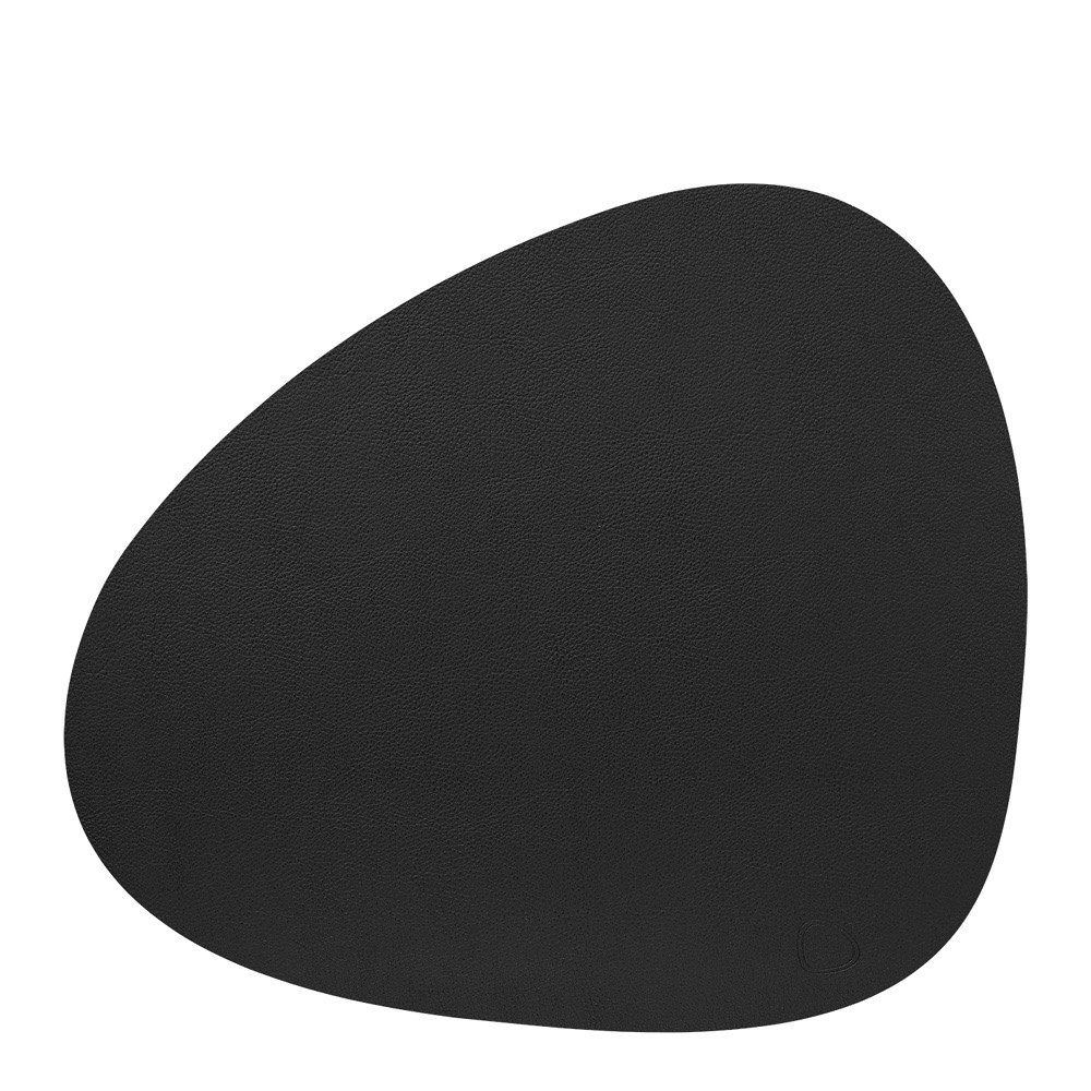 LIND DNA - Curve Leather Serene Pöytätabletti L 37x44 cm Black