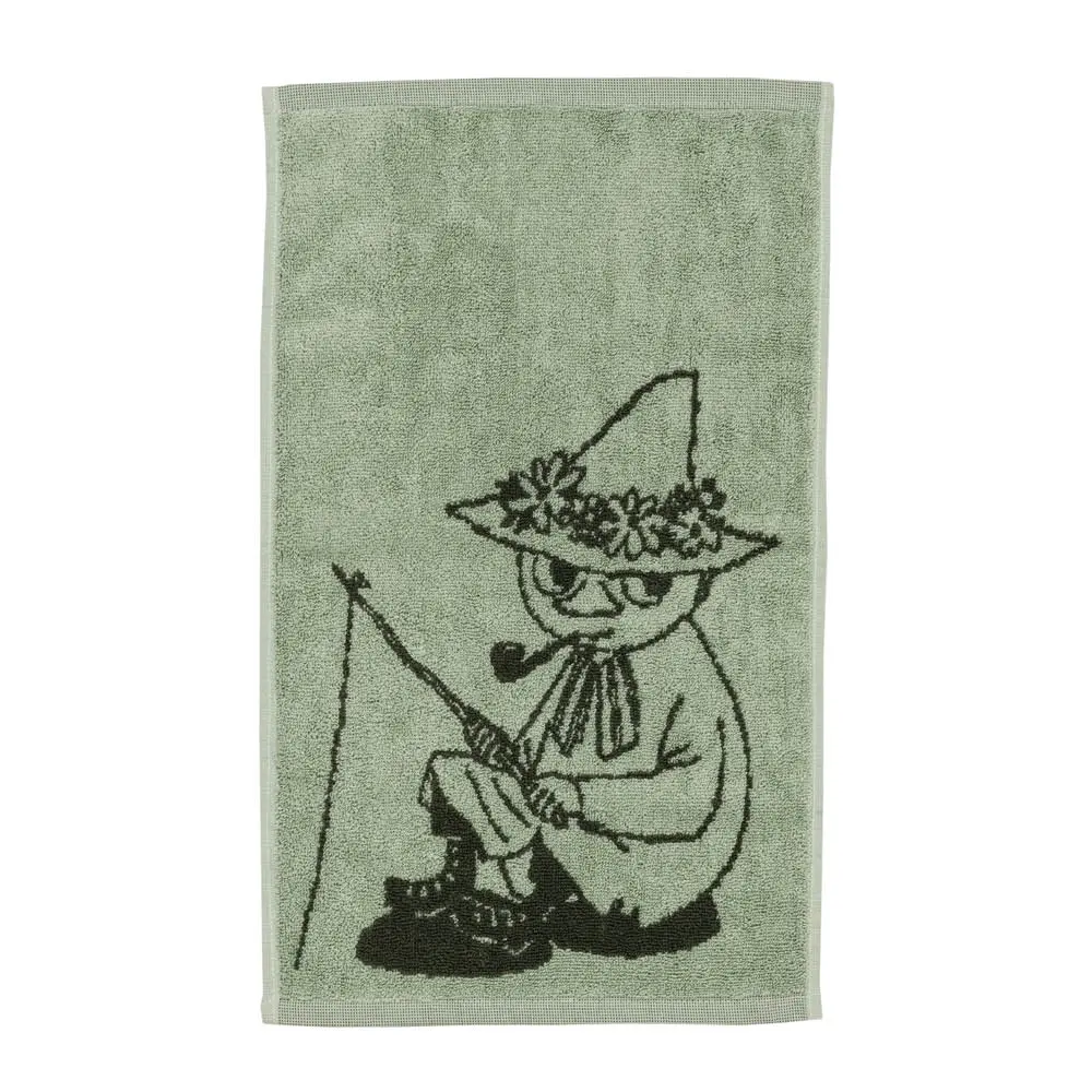Mummi håndkle 30x50 cm Snusmumrikken grønn
