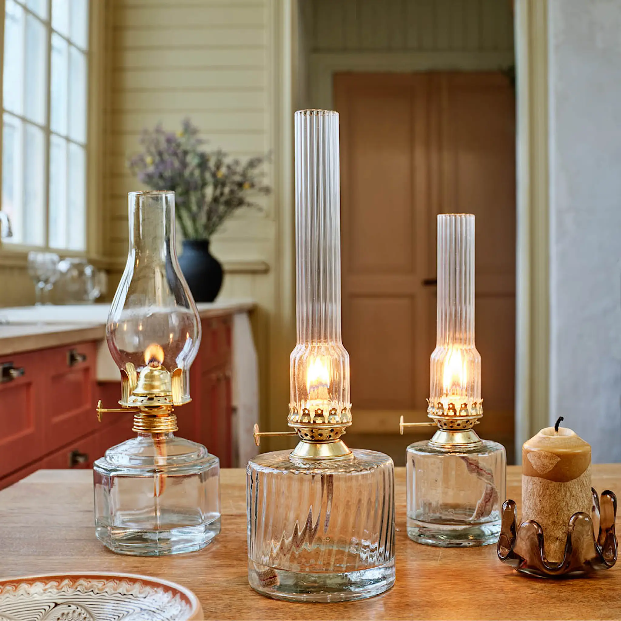 Strömshaga Elvira Petroolilamppu 30 cm Kirkas