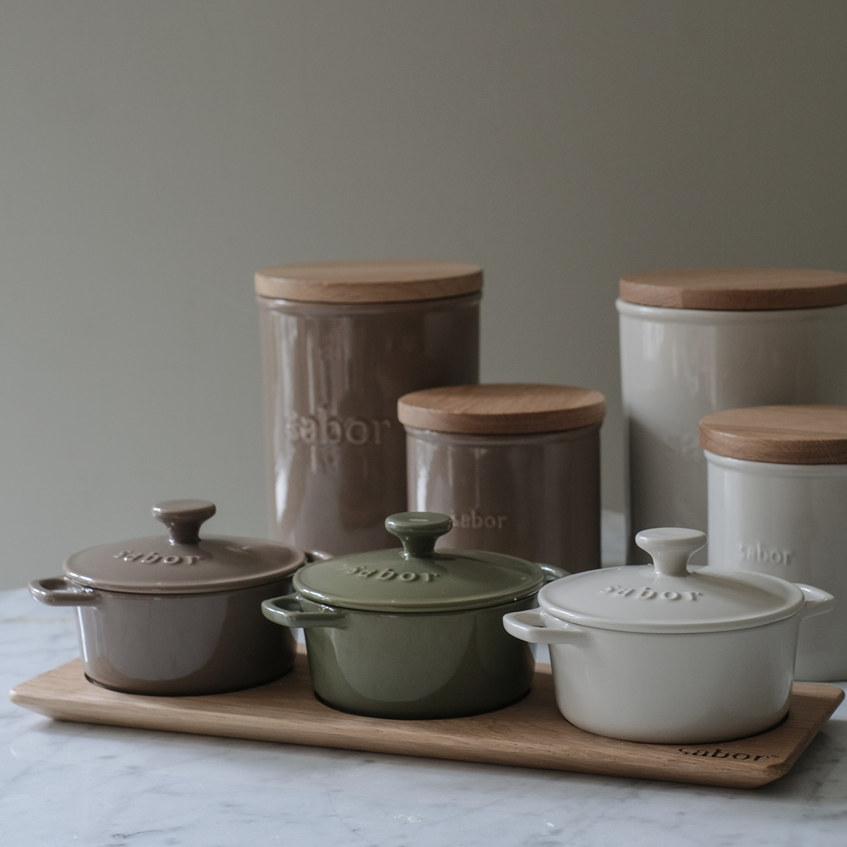 Sabor Säilytyspurkki 0,5 L Mahogny