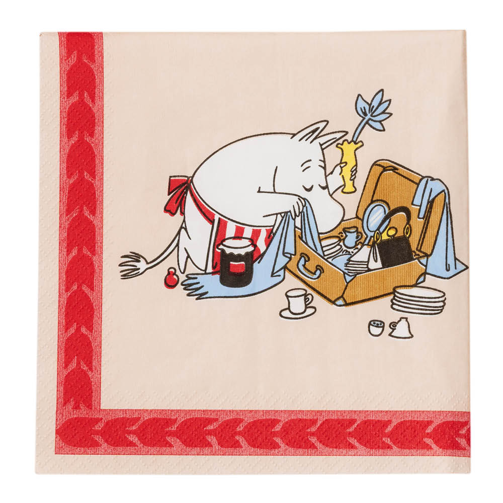 Moomin Arabia Mumin servett 33x33 cm 20-pack Redo för semester