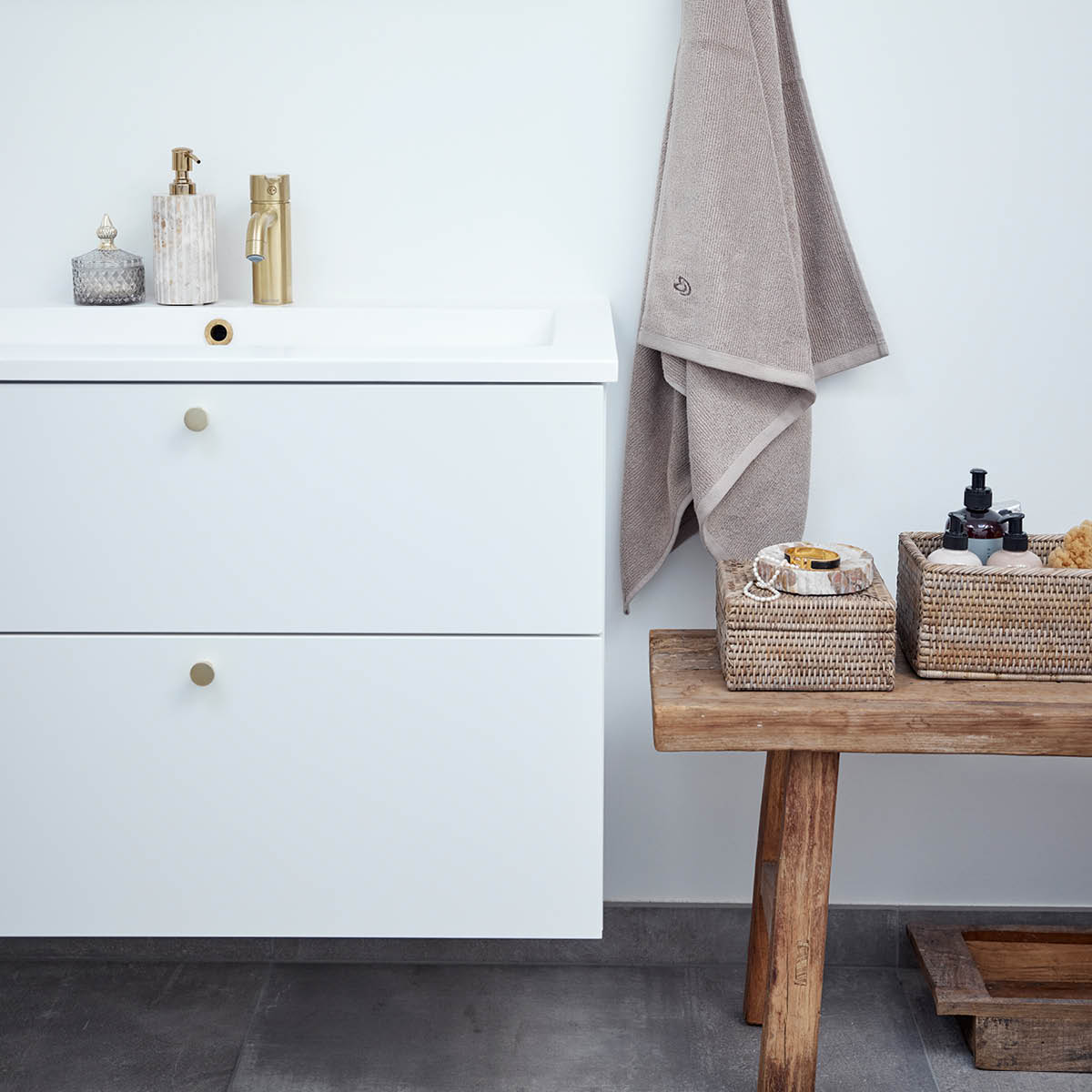 Lene Bjerre Norah förvaringslåda 13x16 cm natur