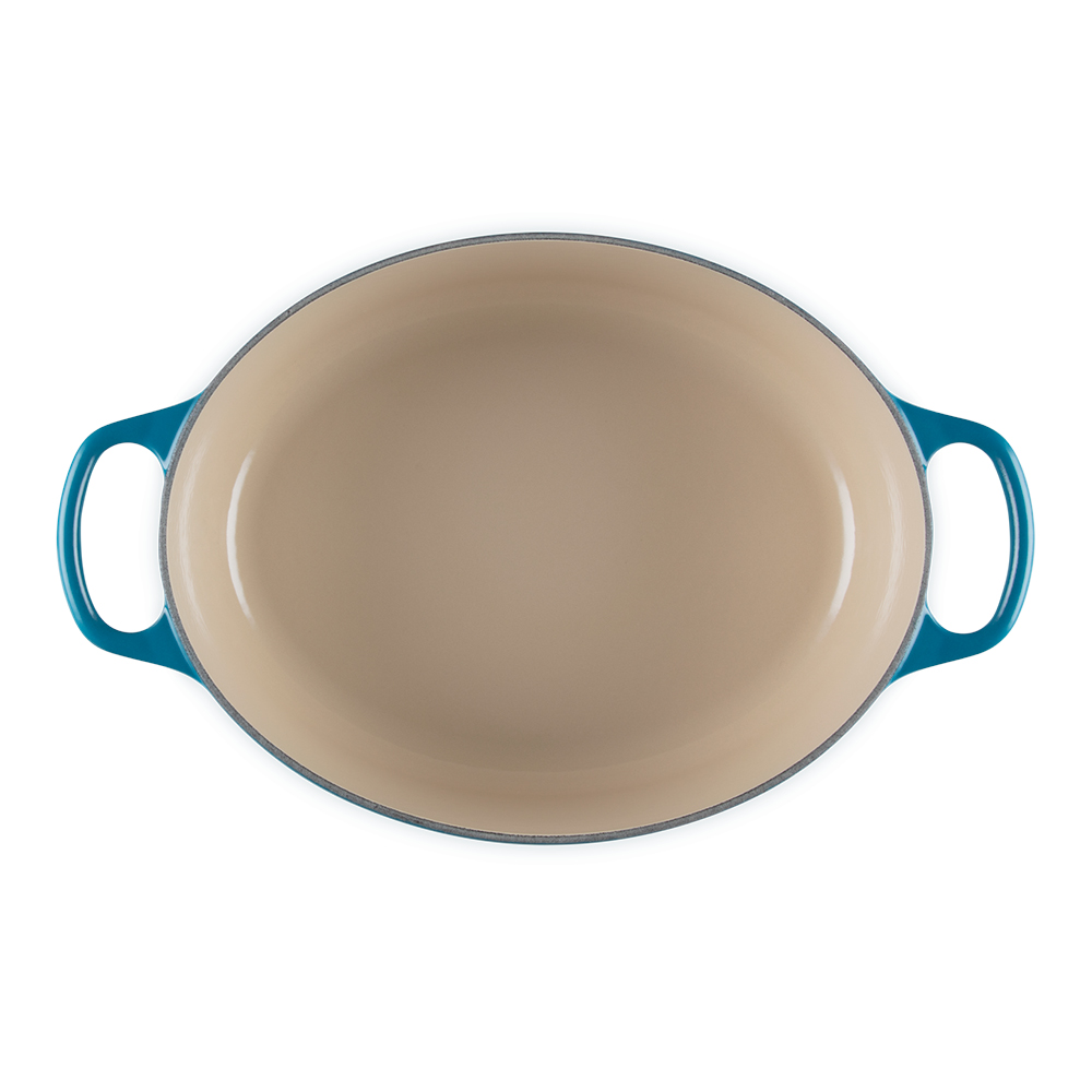 Le Creuset Signature Gjutjärnsgryta oval 27 cm 4,1 L deep teal
