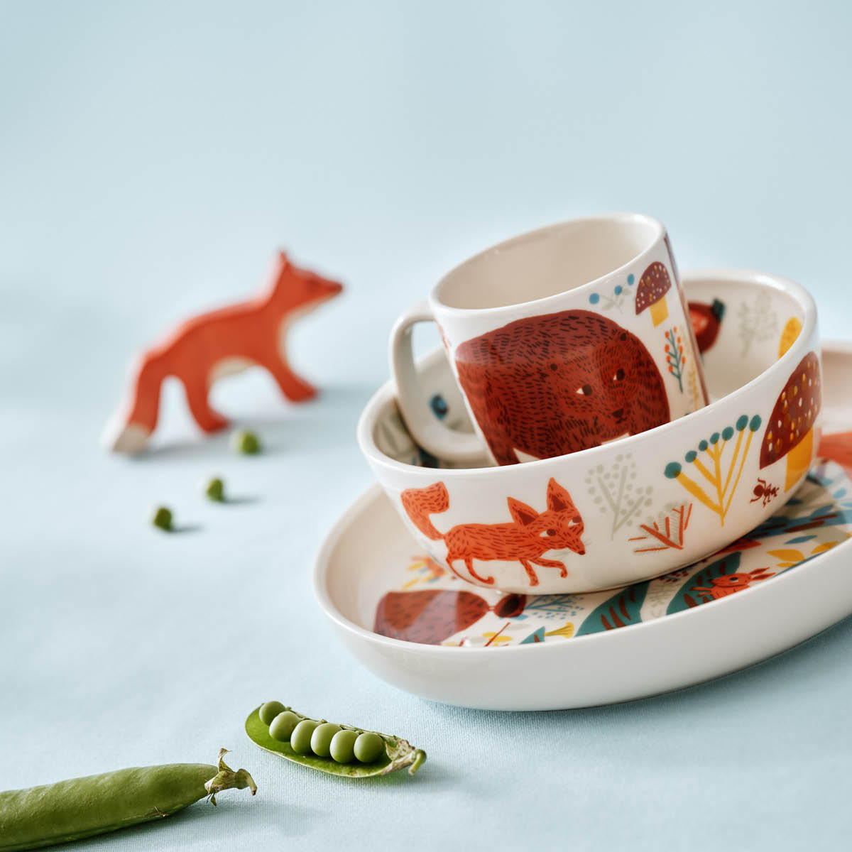 Arabia Poppoo barnservis 3 delar Vänner