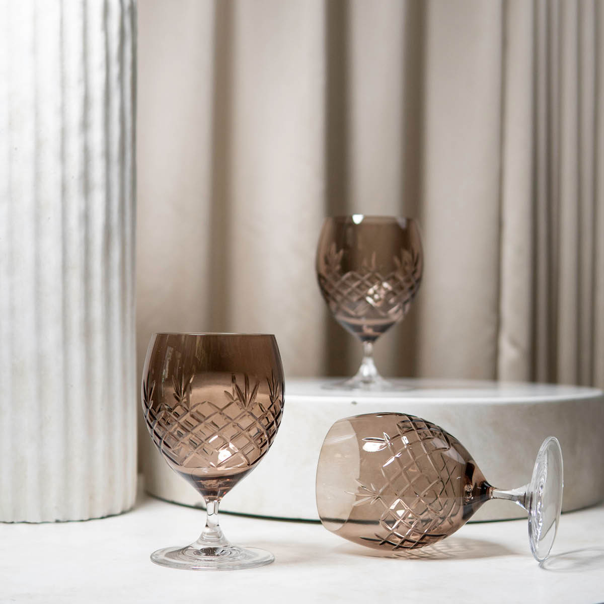 Frederik Bagger Crispy Eightball glass 55 cl 2 stk copal