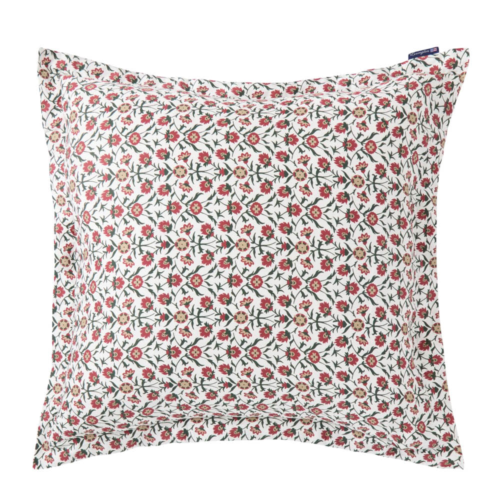 Lexington Örngott satin 65x65 cm blommig vit/röd/grön/beige