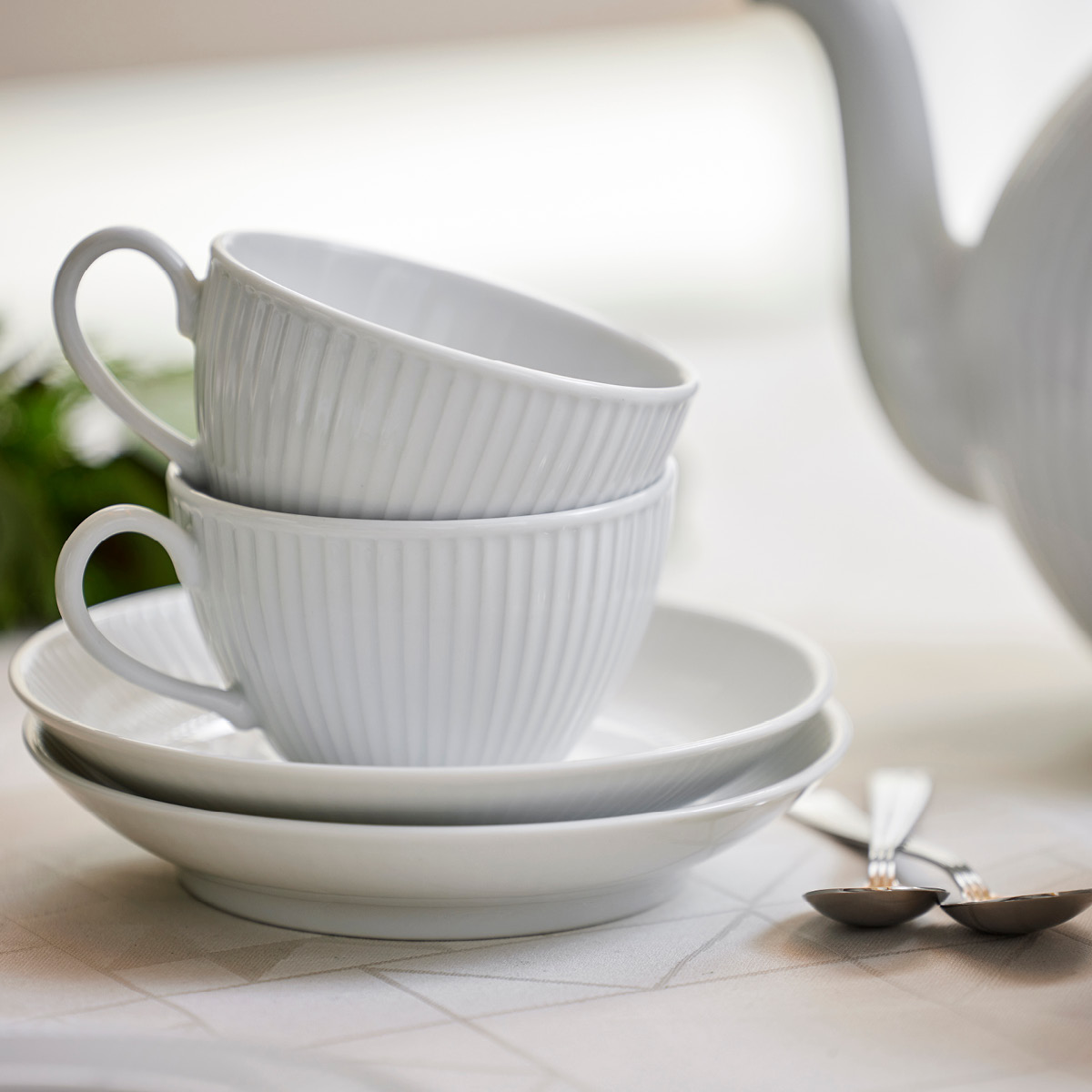 Pillivuyt Plissé Teekupin aluslautanen 16,5 cm