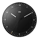Väggklocka analog Ø 30 cm svart