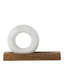 Mortel med stöt Manuella 2-pack 28x17x7 cm mangoträ/marmor