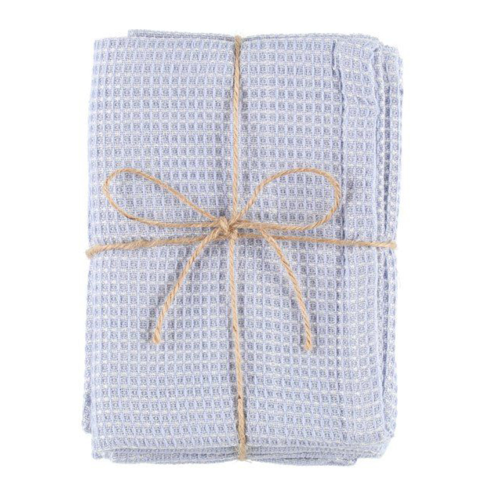 Fanni K Bamboo kökshandduk 2-pack 50x70 cm himmelsblå