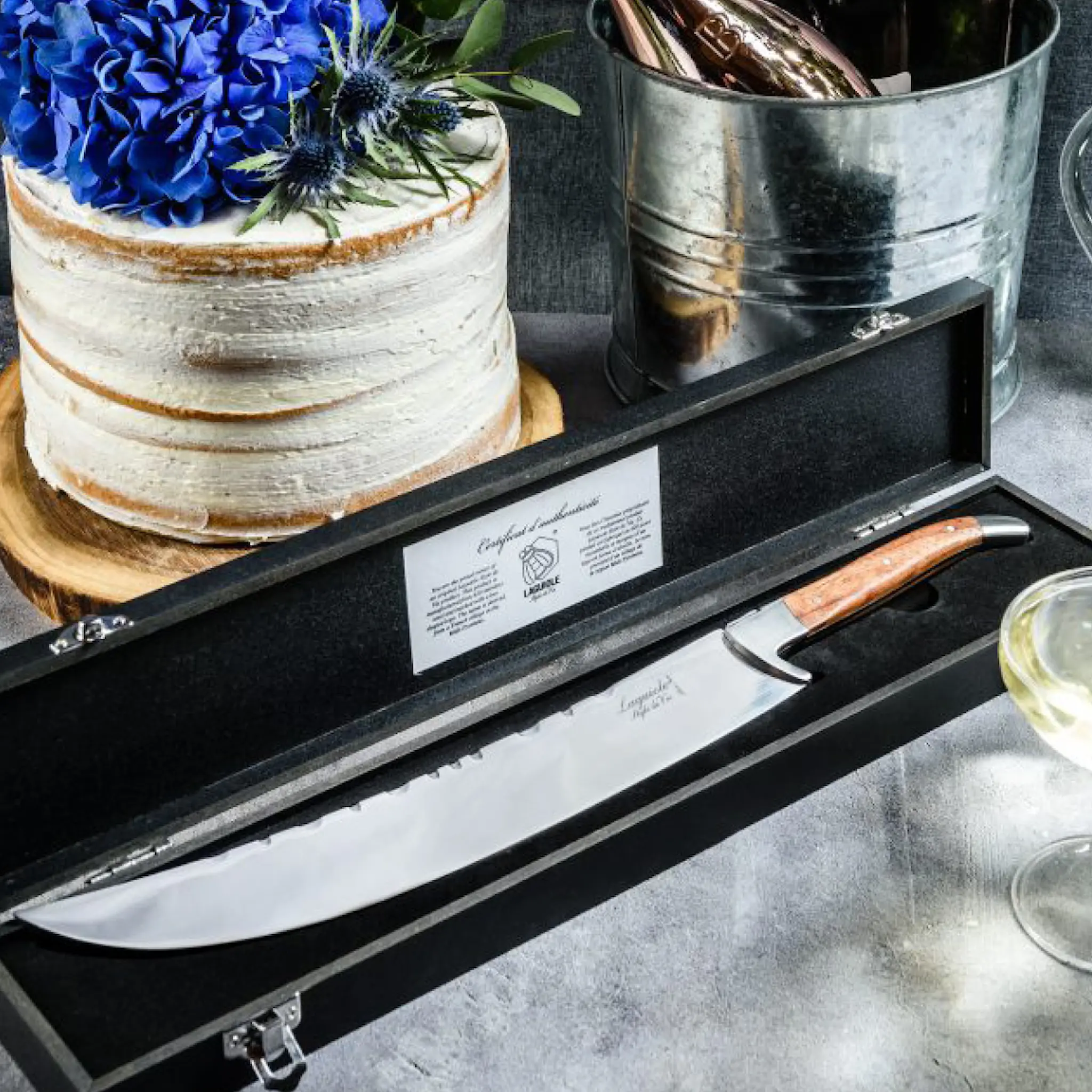 Laguiole Style de Vie Champagnesabel Rosenträ