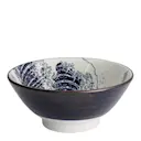 Hokusai Nami ramenskål 17 cm blå/vit