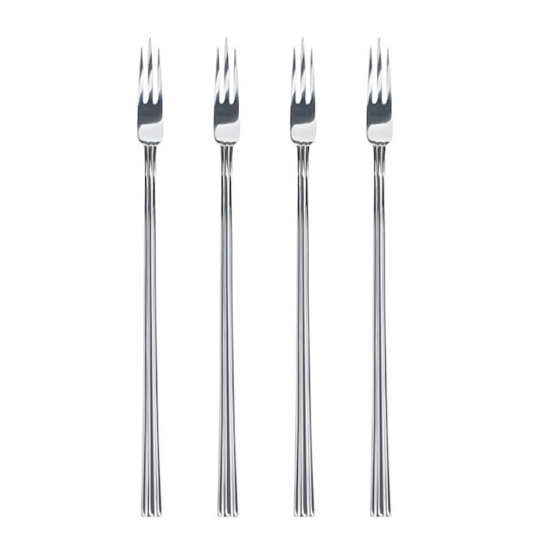 Thebe påläggsgaffel 17,2 cm 4-pack blankt stål