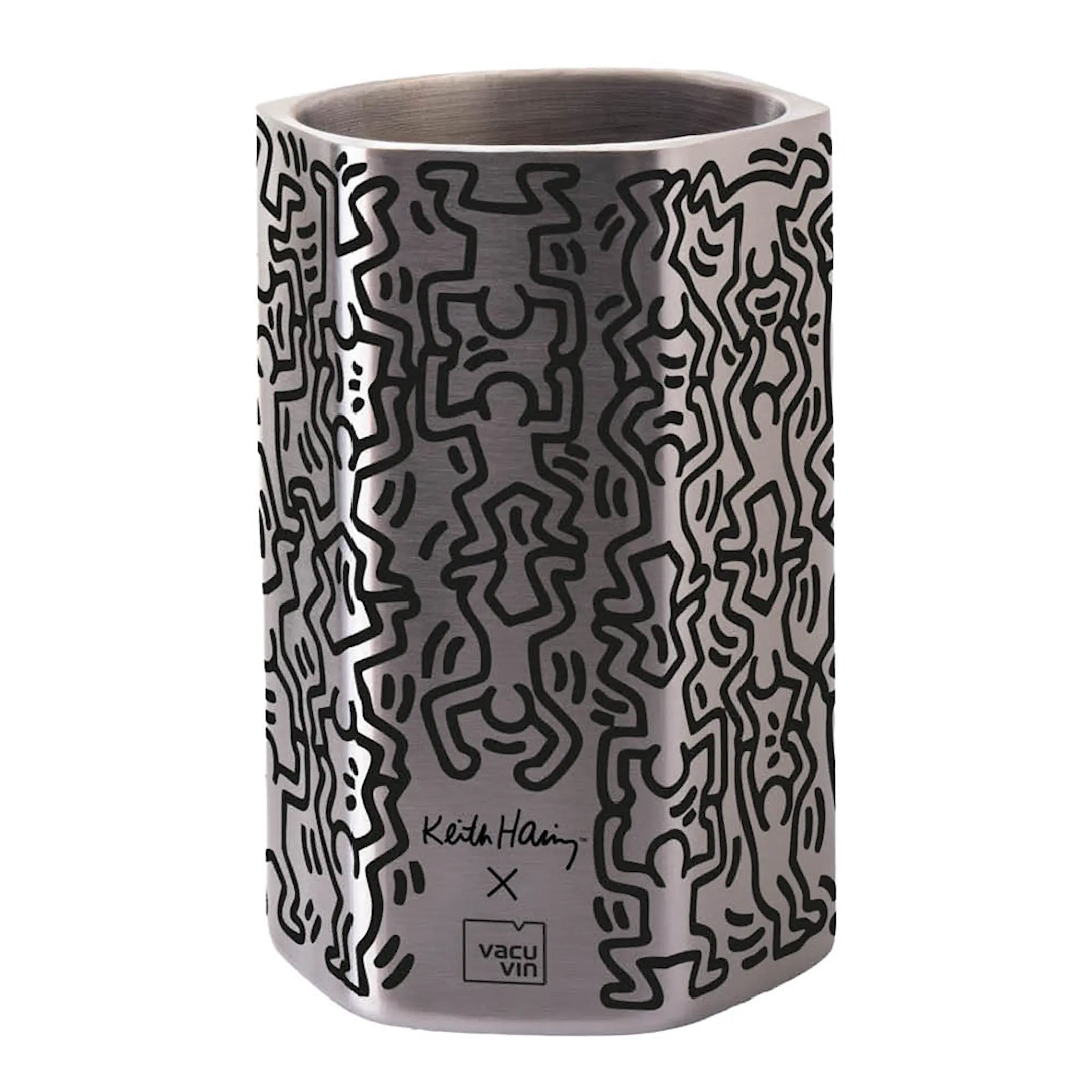 Vacu Vin Active vinkylare Keith Haring vit/svart
