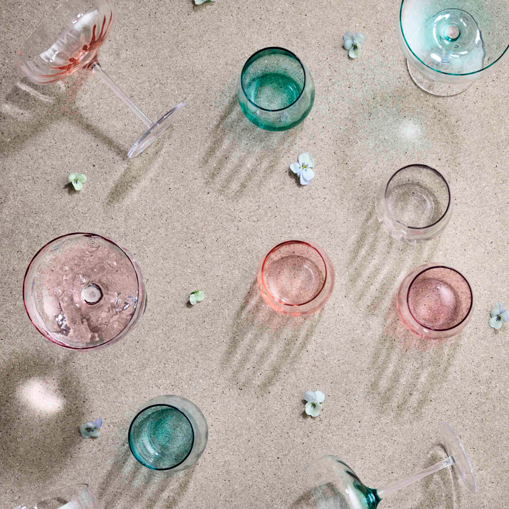 Aida Søholm Sonja Vattenglas 30 cl 2-pack Petrol blue