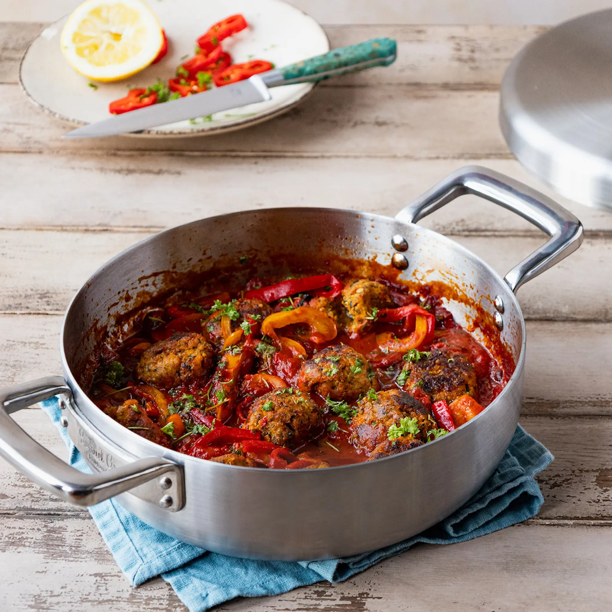 Samuel Groves Sautépanne med lokk 24 cm urban rustfritt stål