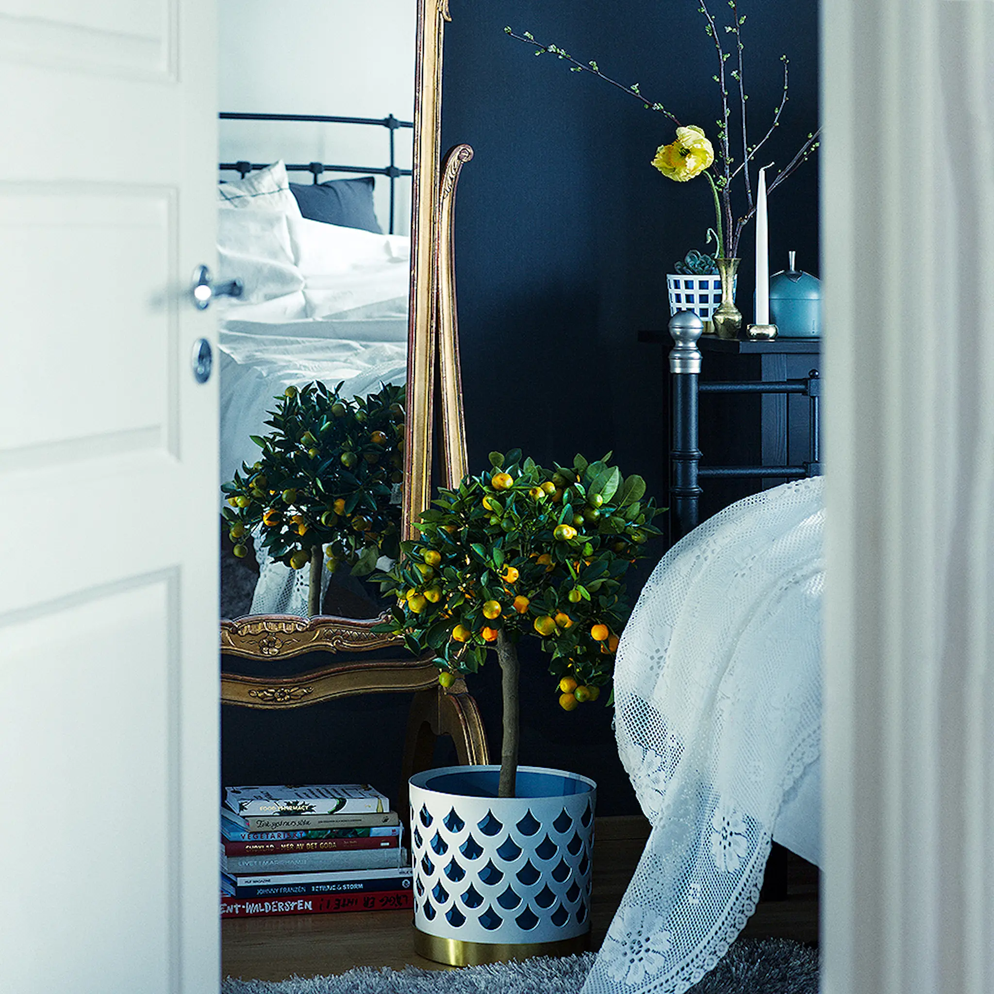 Klong Trio Drop Kukkaruukku 28 cm Valkoinen