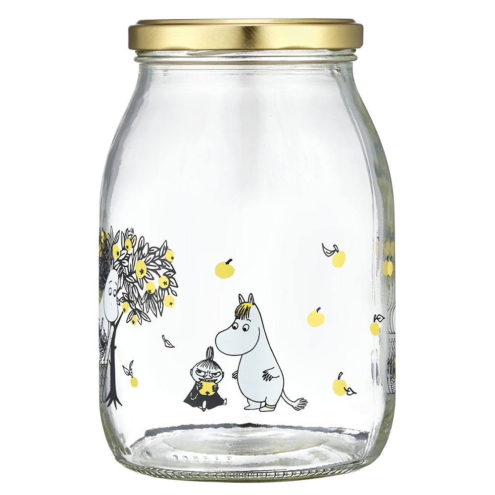 Muurla Mumin glasburk 1 L äpplen klar
