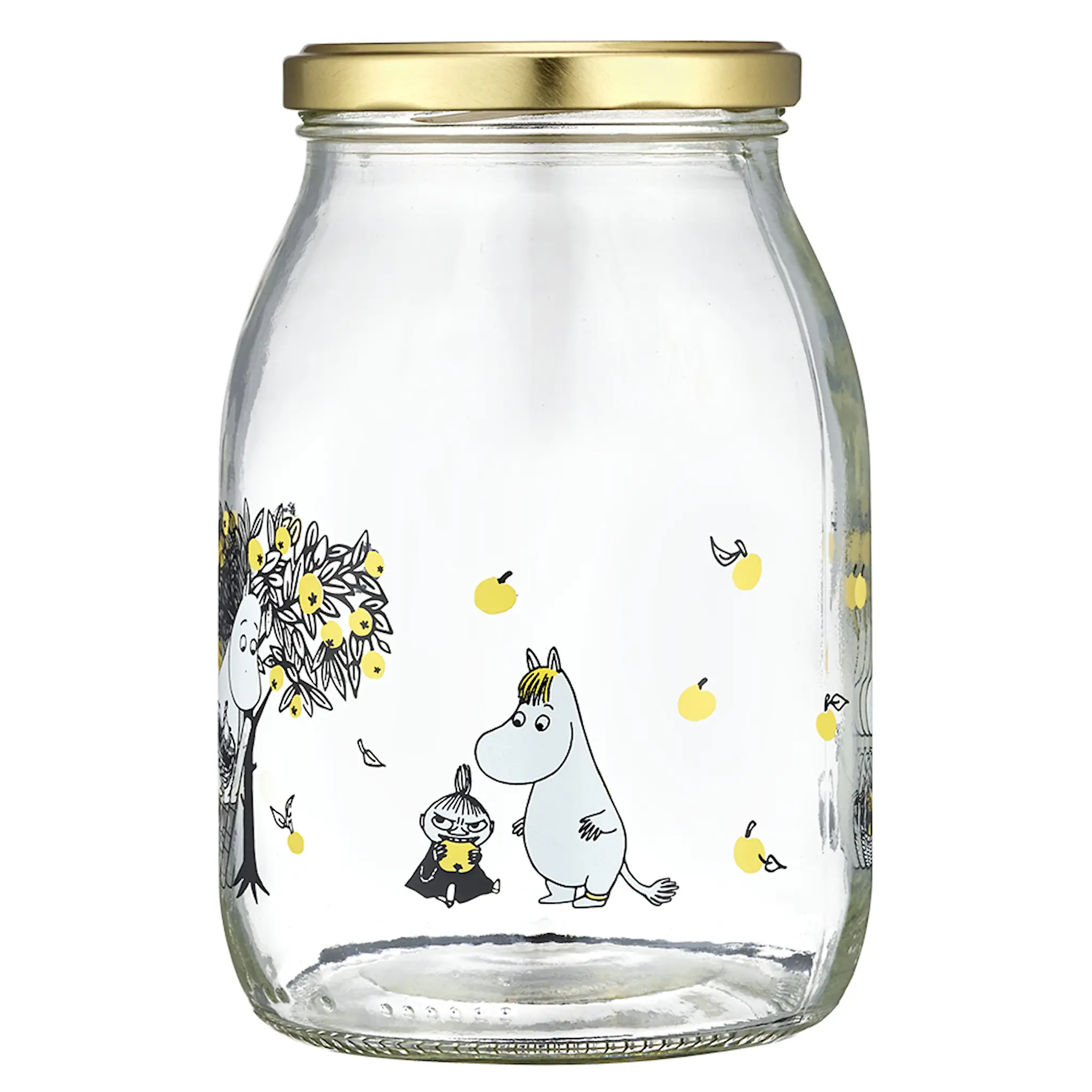 Muurla Mumin glasburk 1 L äpplen klar