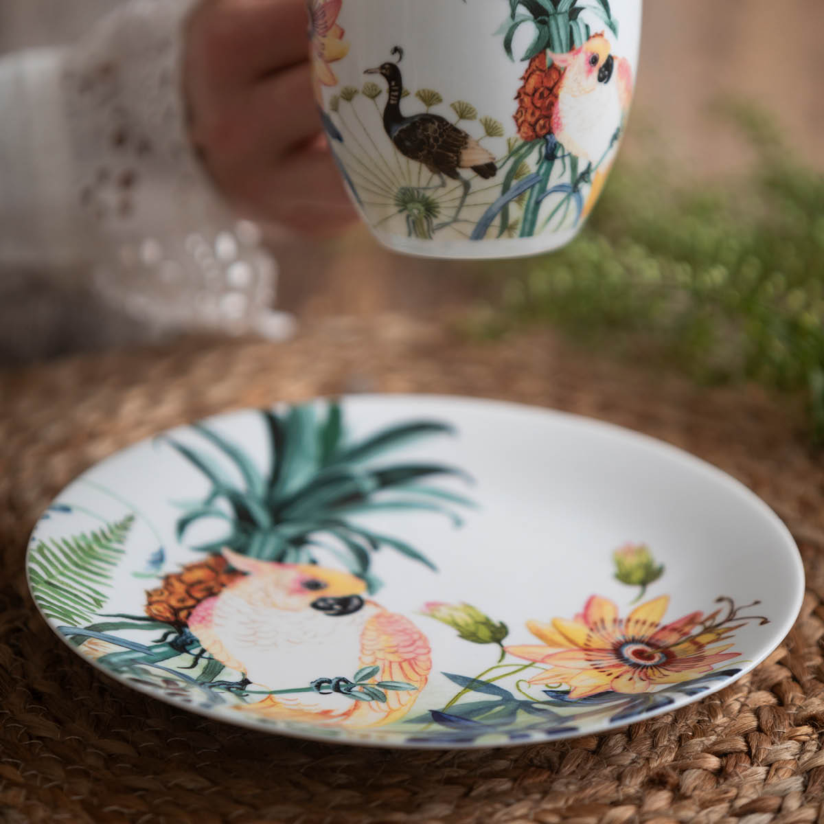 Magnor Florytale frukosttallrik 21 cm cockatoo