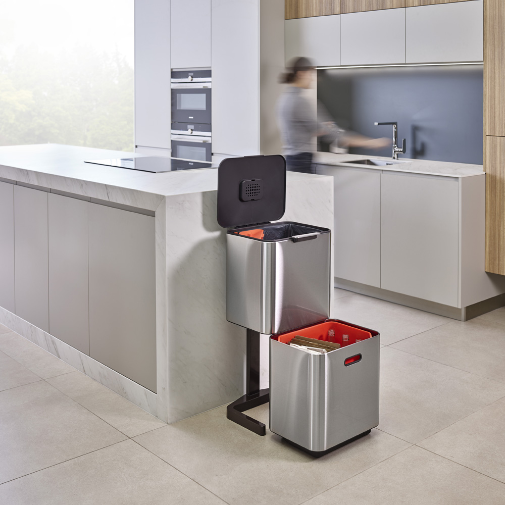 Joseph Joseph Totem Avfallsbehållare 60 L Borstad Stål