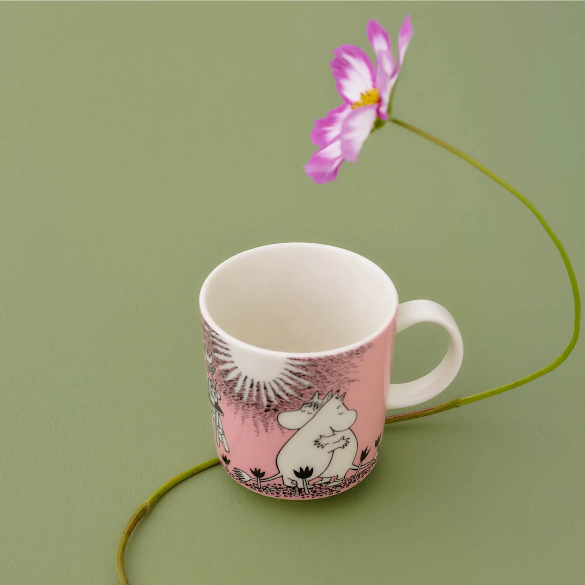 Moomin Arabia Mummikopp 40 cl Kjærlighet rosa 30 år