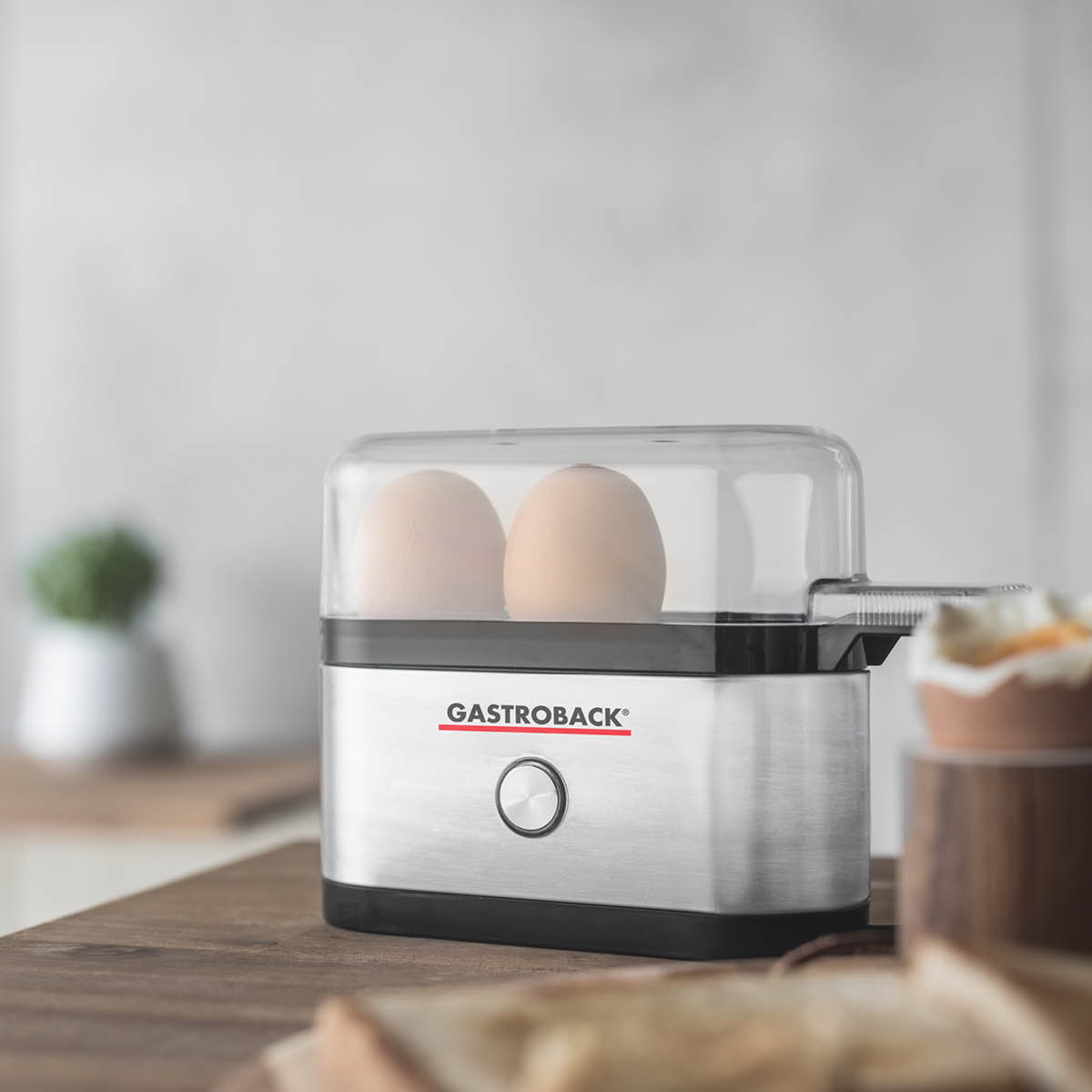 Gastroback Design mini eggkoker sølv