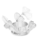FLWR ljusstake värmeljus silver