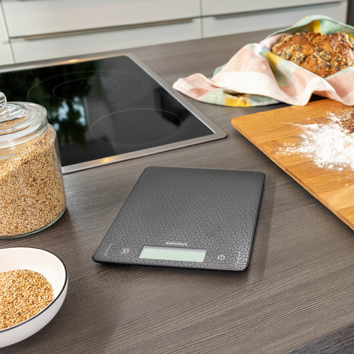 Soehnle Page Comfort kjøkkenvekt 10 kg mosaic svart