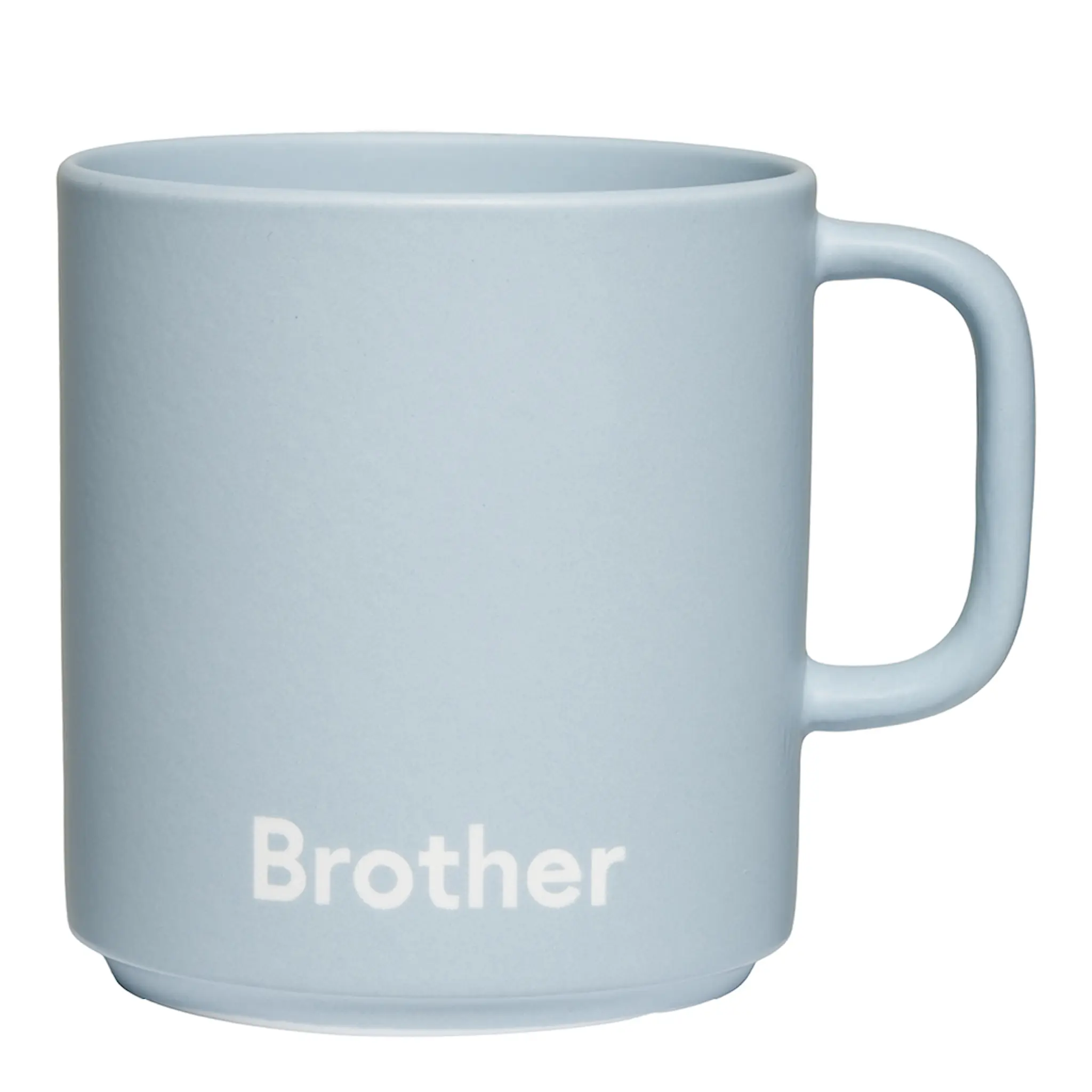 Design Letters Favourite Mugg med öra BROTHER 25 cl Light blue