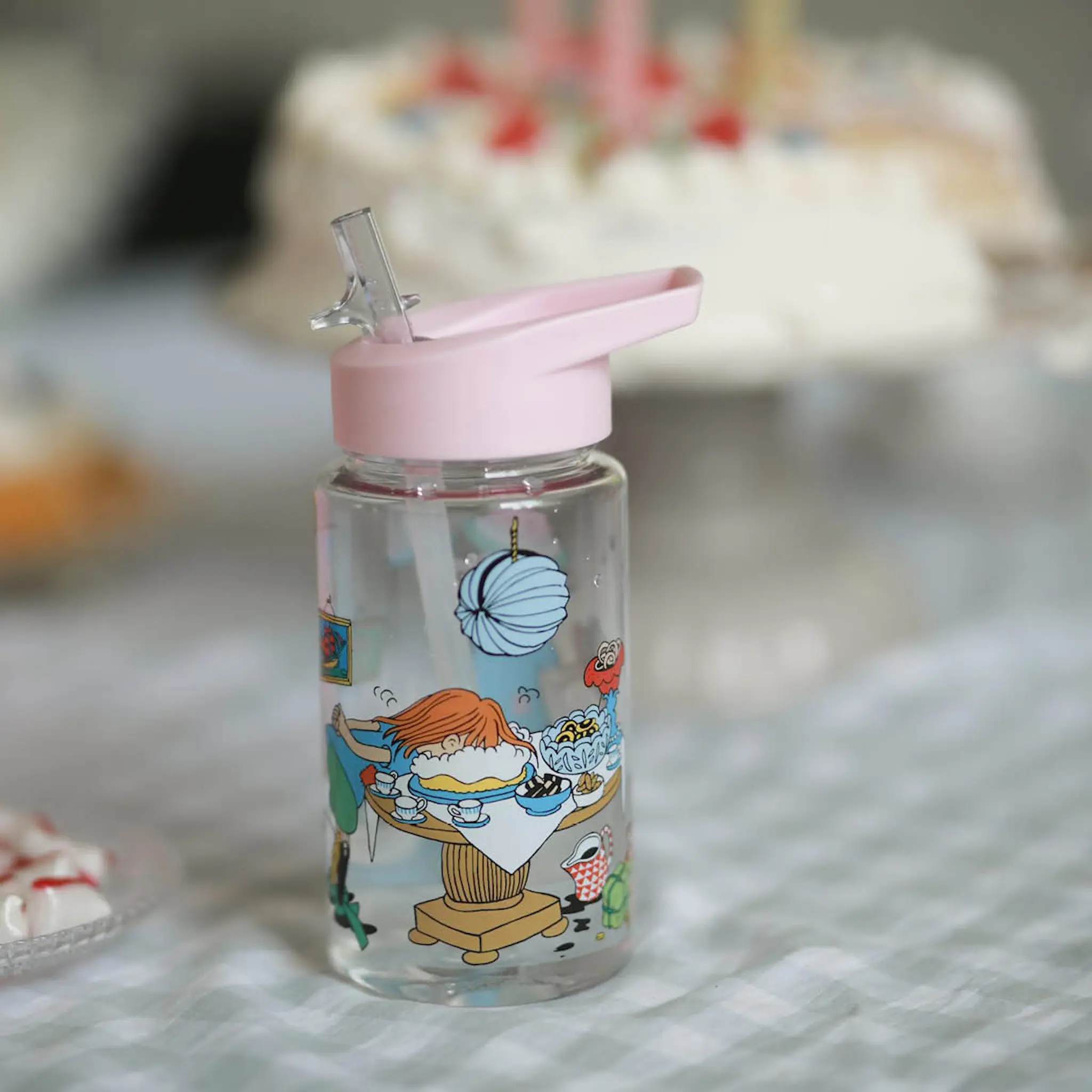 Rätt Start Pippi vattenflaska 0,5 L Födelsedag rosa