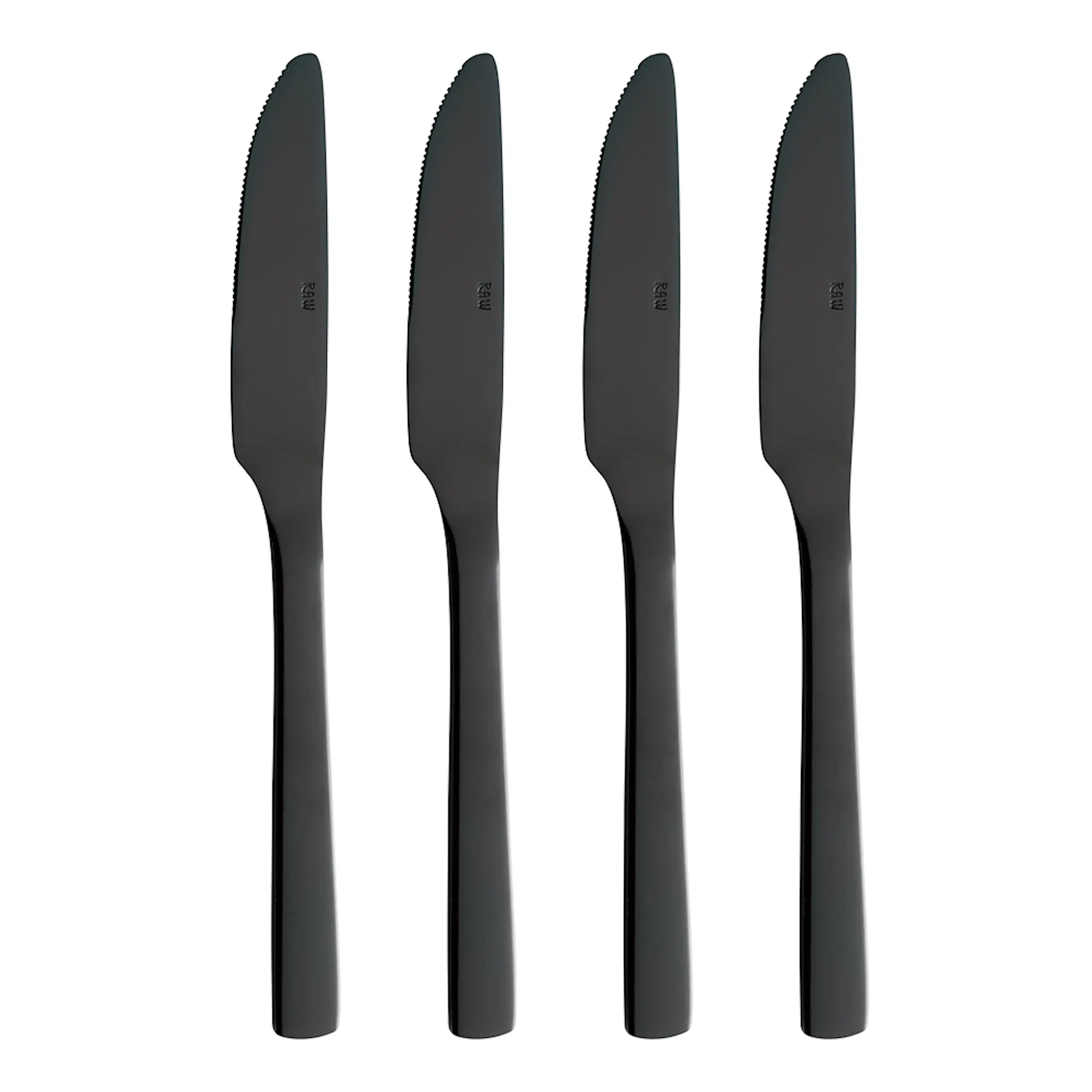 Aida RAW Kniv 4-pack Svart