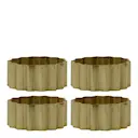 Nello servettringar i järn 4-pack guld