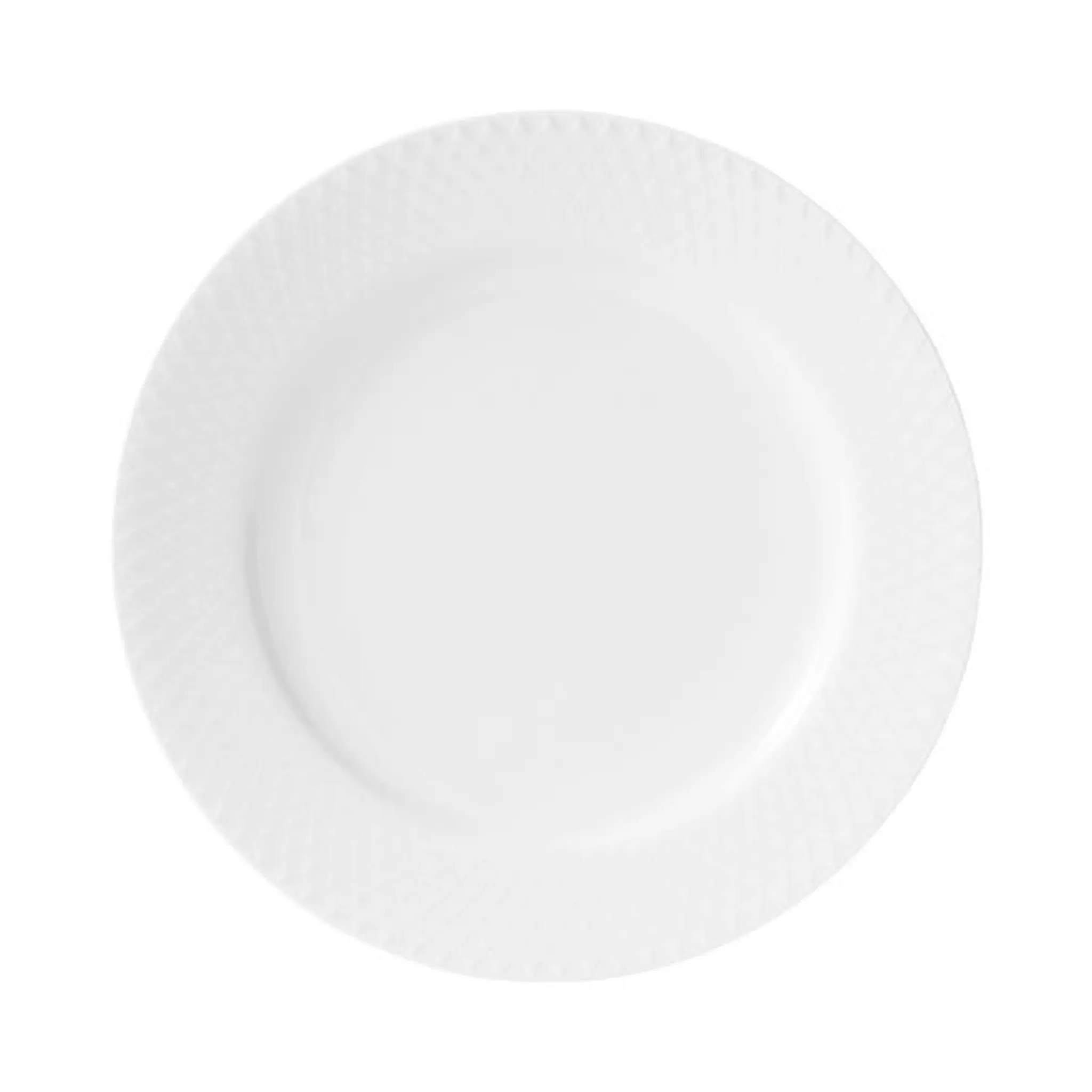Lyngby Porcelæn Rhombe Tallrik 21 cm Vit