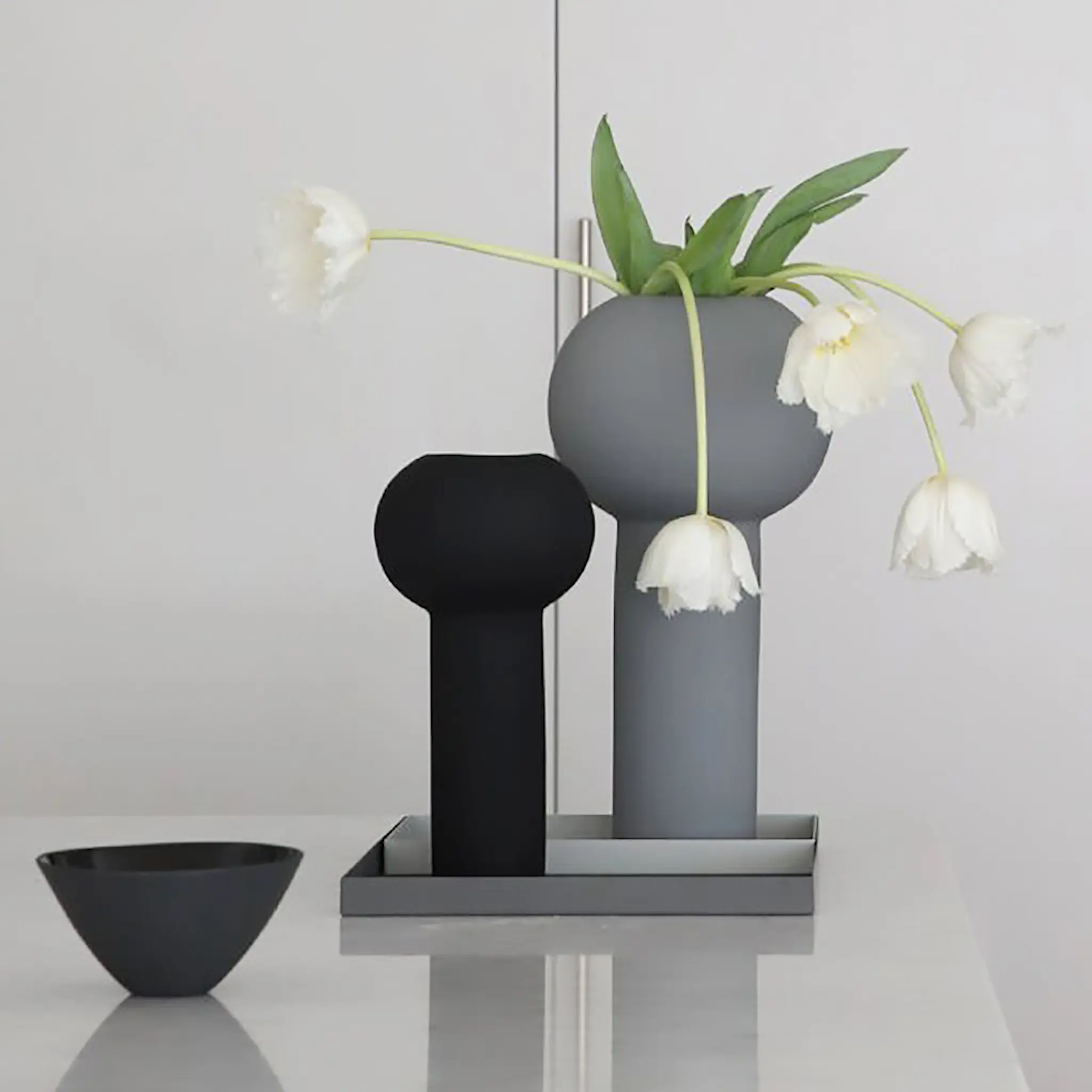 Cooee Pillar Vas 24 cm Svart