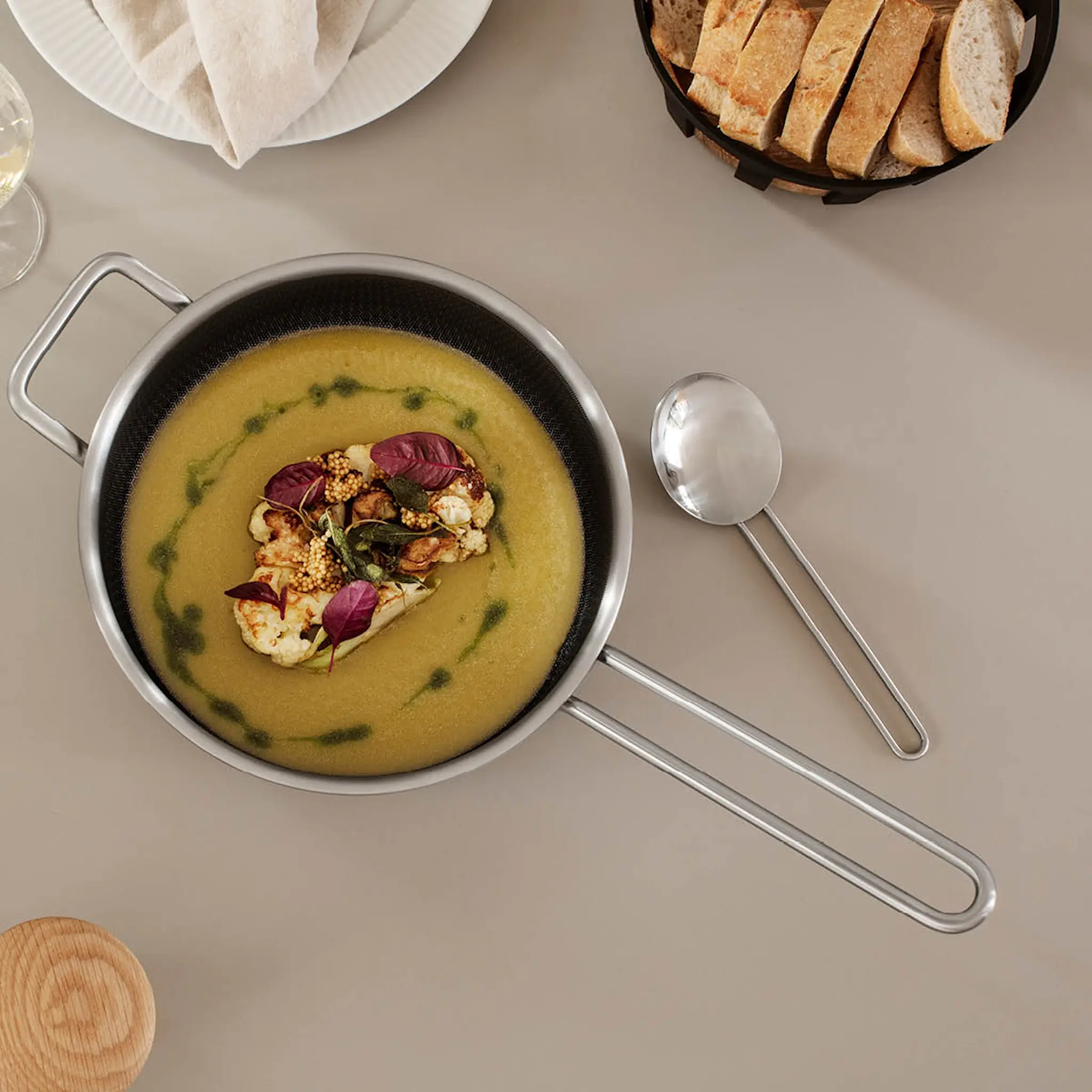 Eva Trio Mosaic sautépanna 24 cm keramisk Slip-Let-beläggning