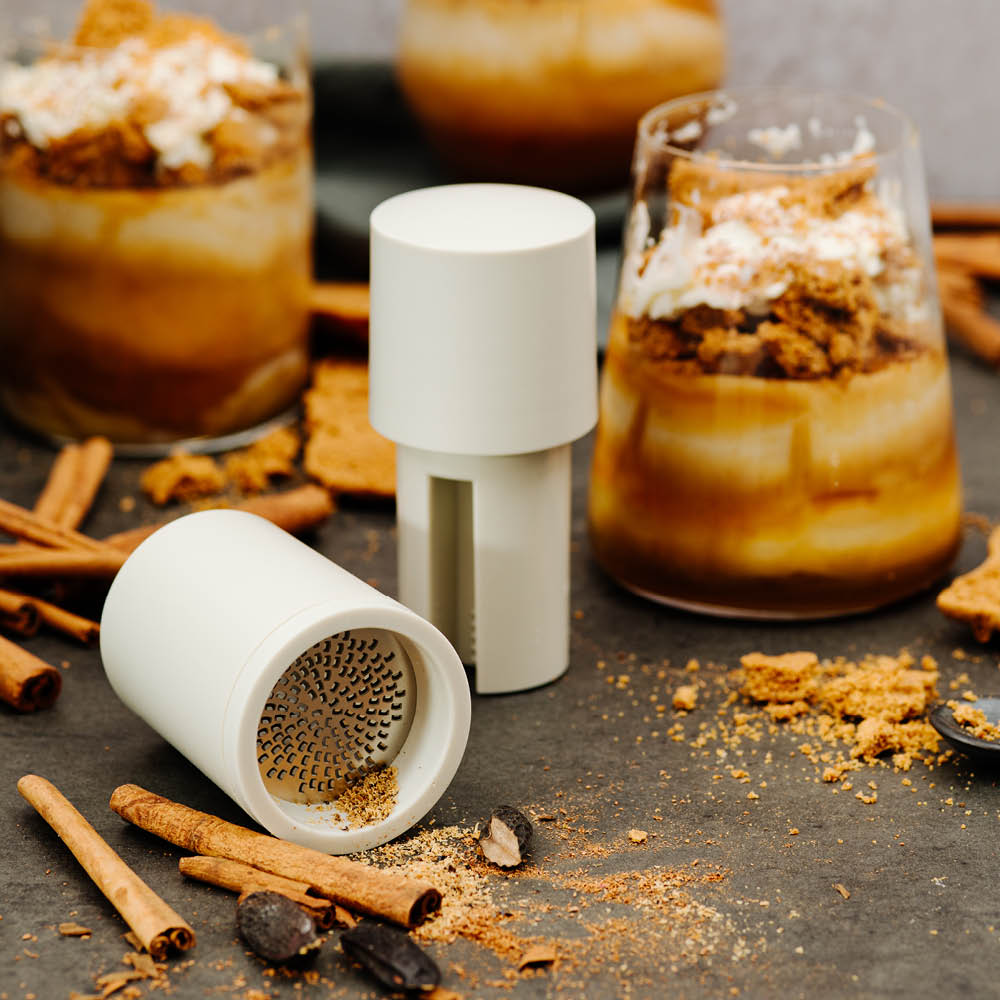 Microplane Spice Mill kryddkvarn 12 cm cashmere beige