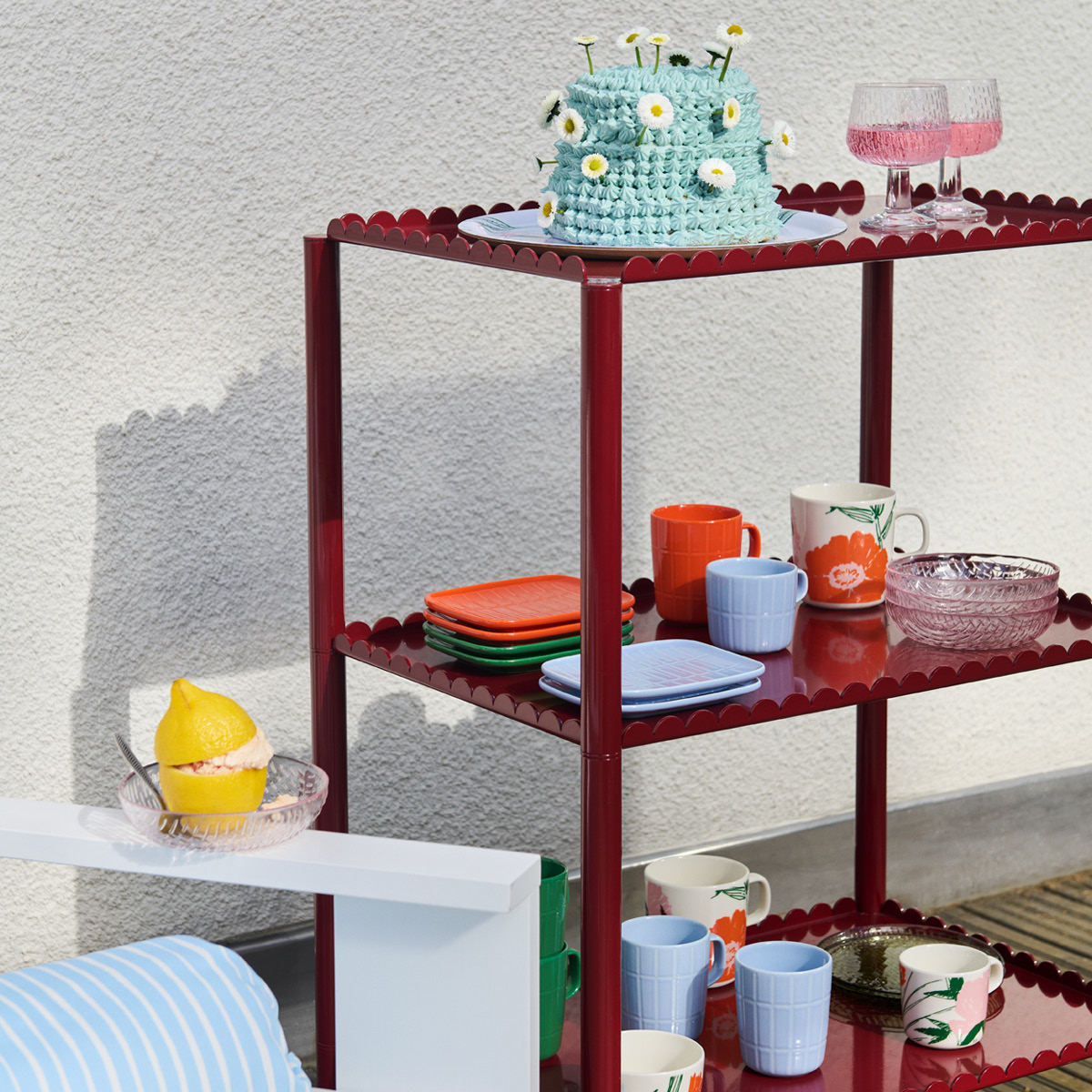 Marimekko Tiiliskivi asjett 15x12 cm oransje