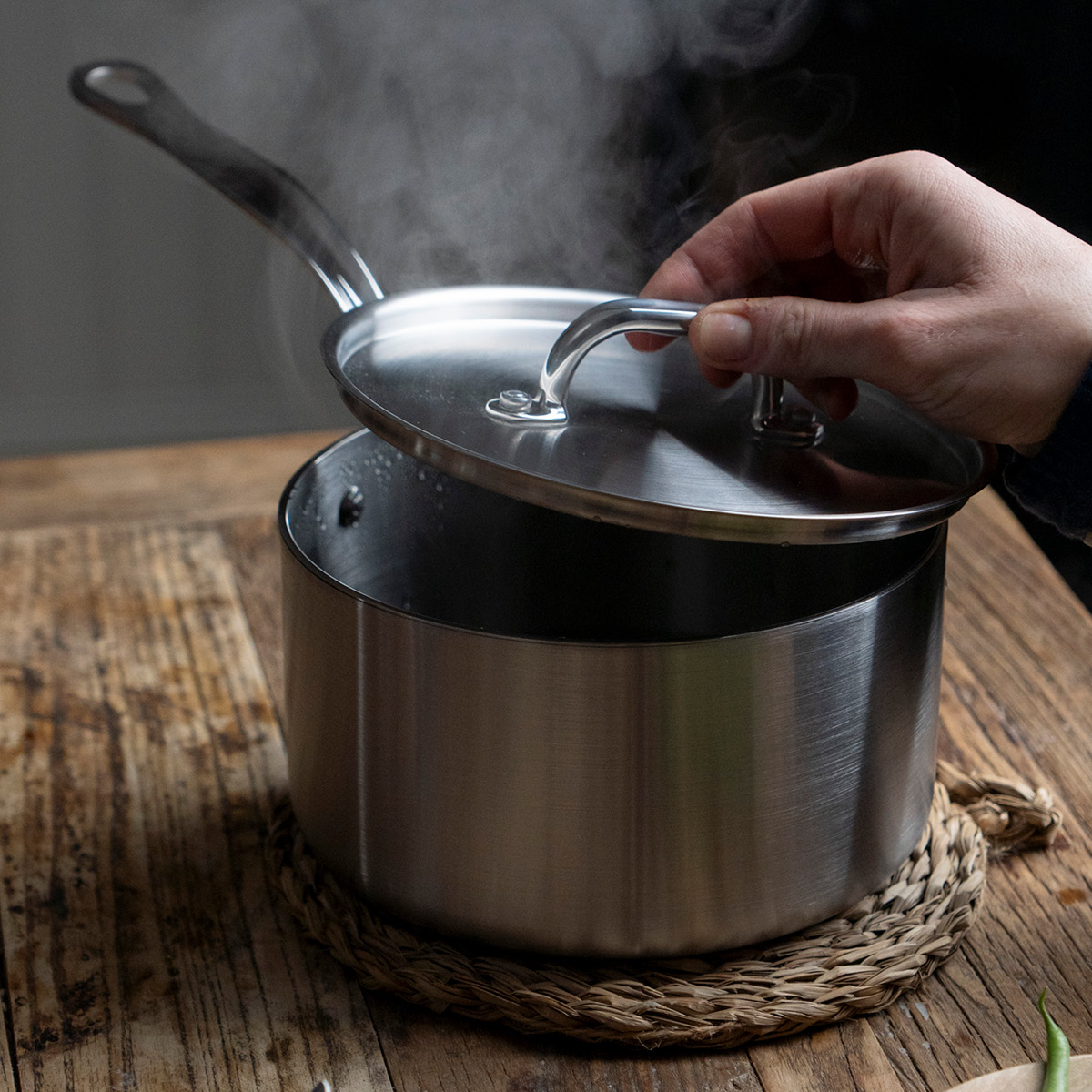 Samuel Groves Kasserolle med lokk 1,5L rustfritt stål