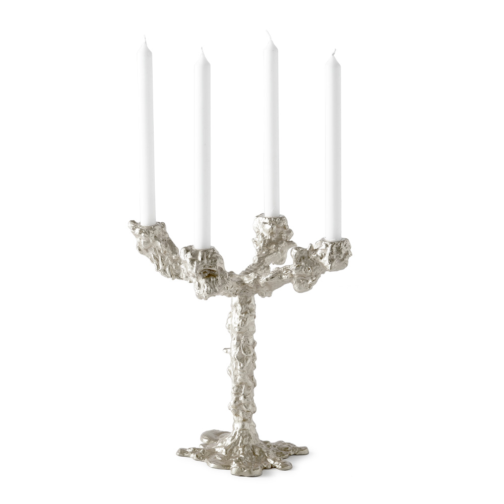 Pols Potten Drip Ljusstake 32 cm Silver