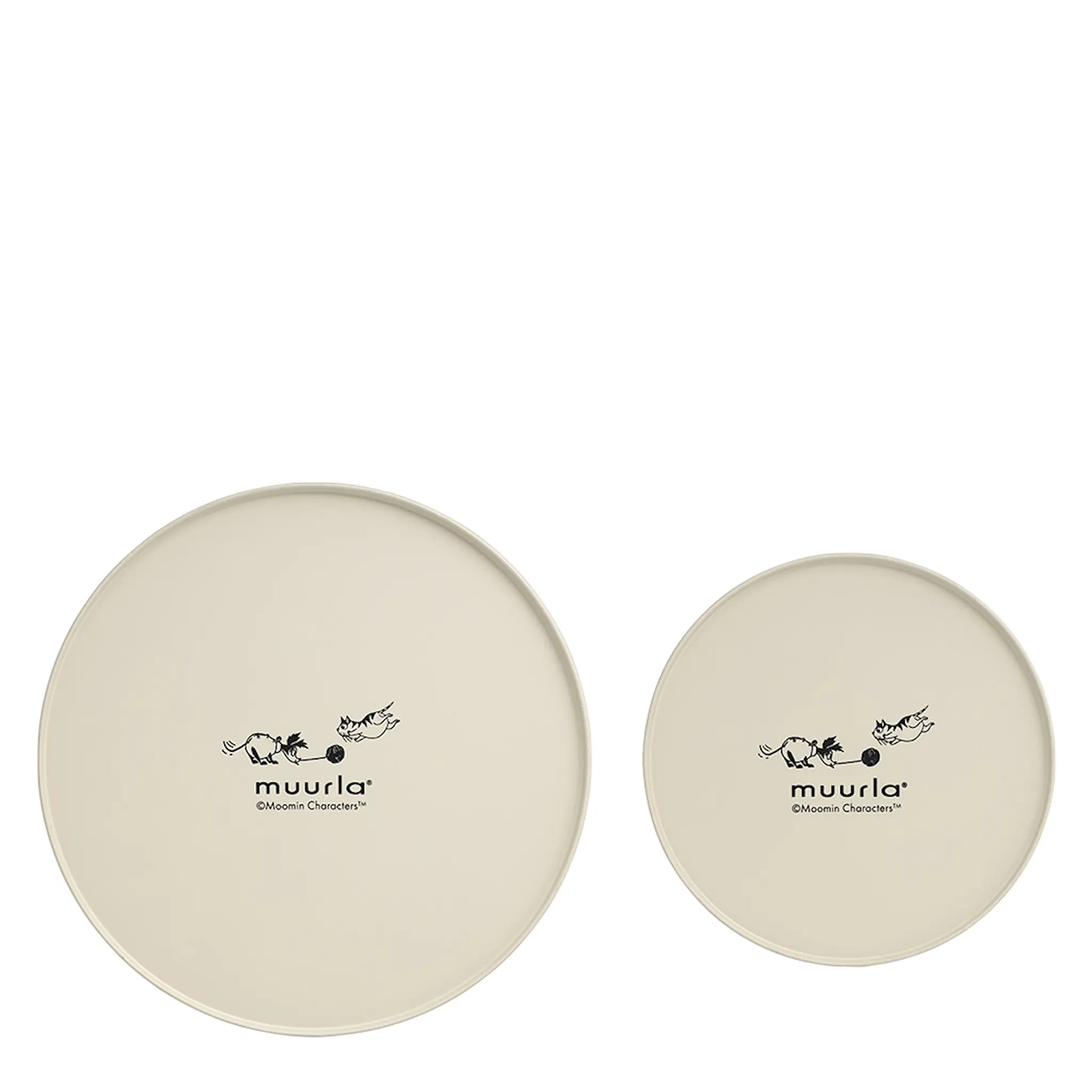 Muurla Moomin for Pets burk 2-pack mumin 80 år benvit/svart