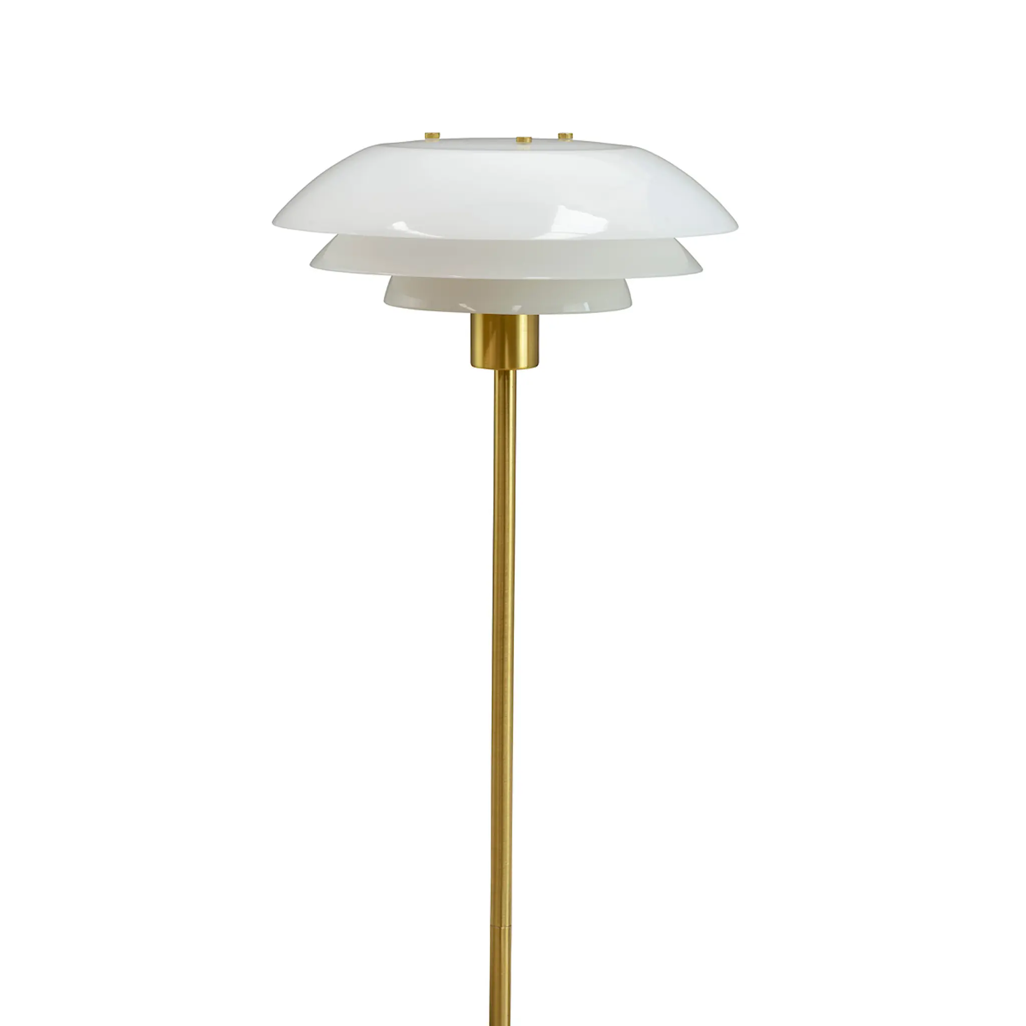 Dyberg Larsen DL31 golvlampa 133 cm opal/mässing