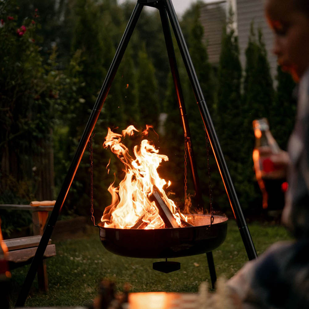 Espegard Lun 60 bålpanne svart