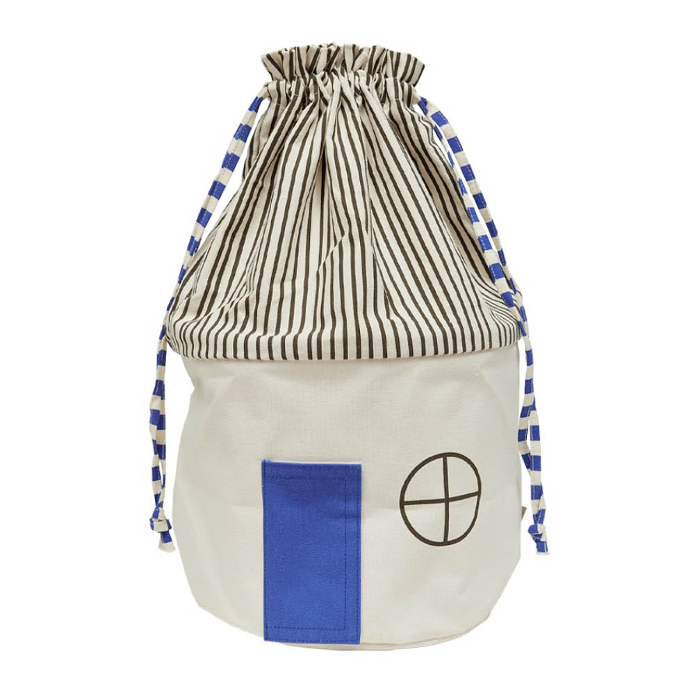 OYOY Koya förvaringskorg 34x52 cm Optic Blue