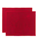 Star Fluted Christmas bordstablett 45x35 cm 2-pack röd