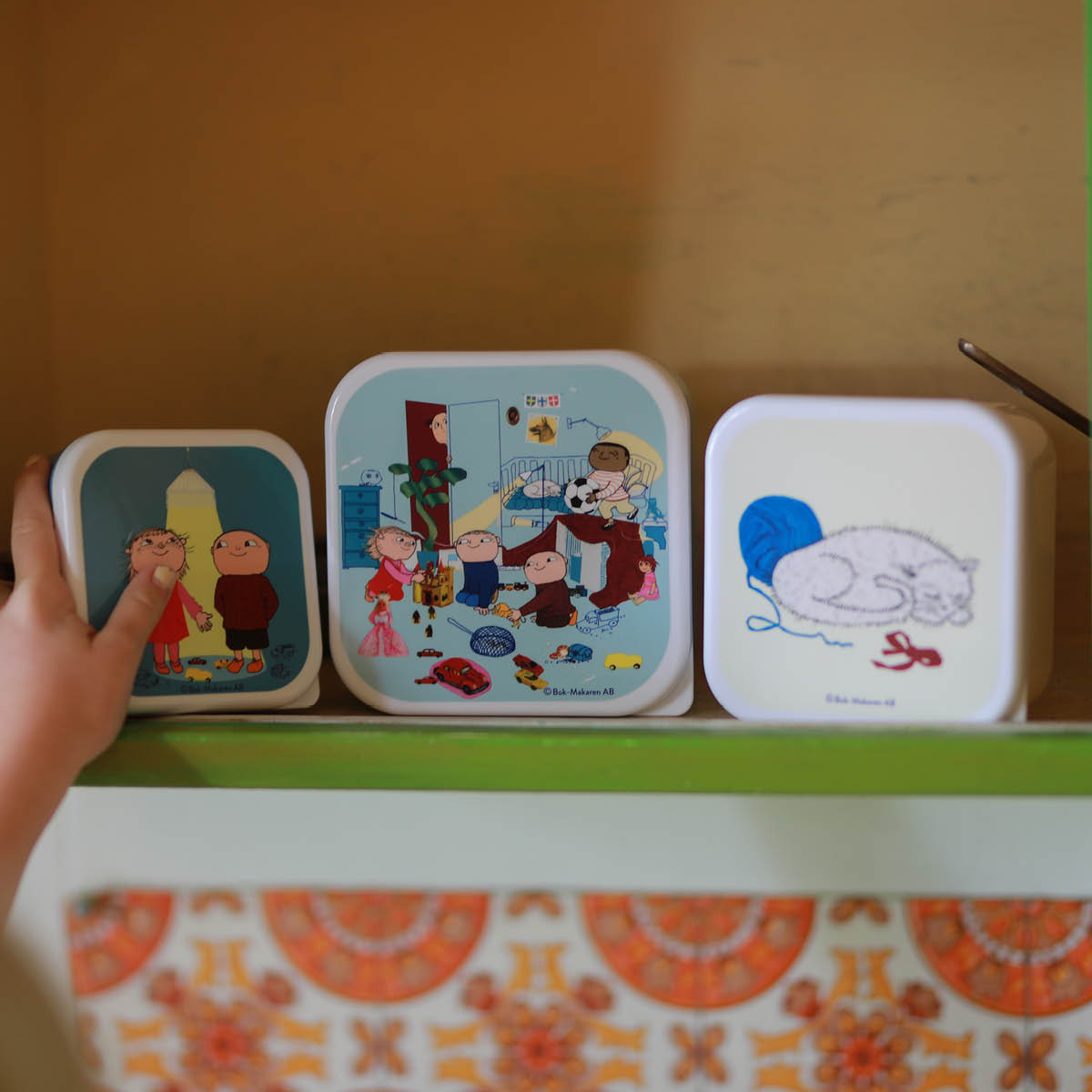 Rätt Start Albert Åberg snacksboks 3 stk blå