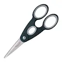 Kökssax 22 cm Svart