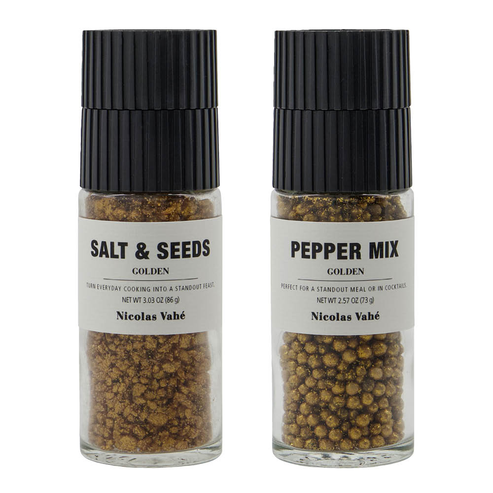 Nicolas Vahé Presentask guldpeppar & guldssalt & frön 86 g