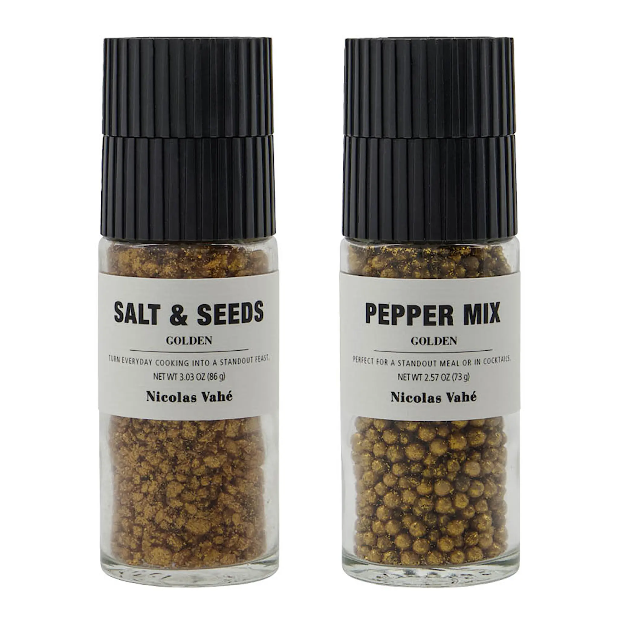 Nicolas Vahé Presentask guldpeppar & guldssalt & frön 86 g