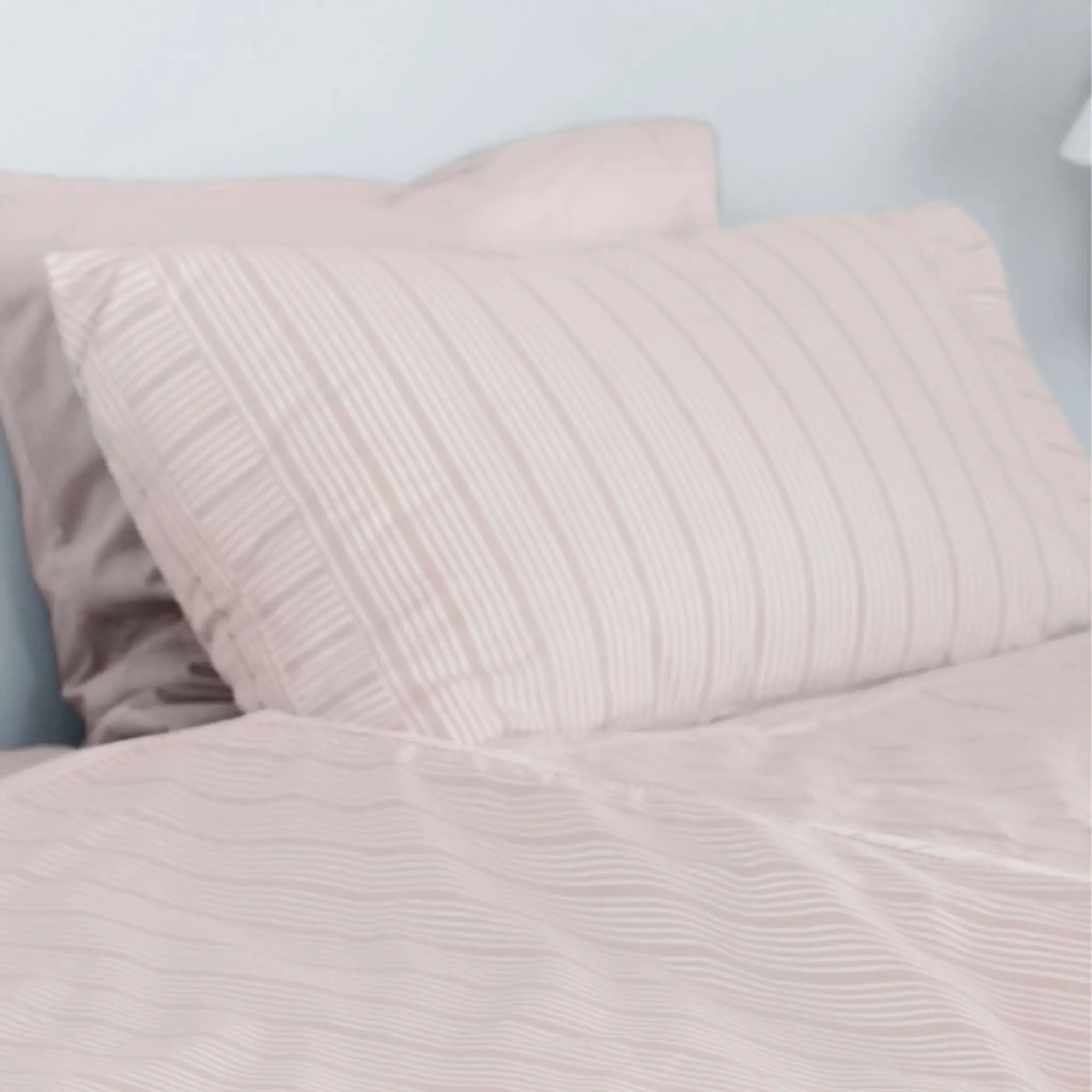 Home by Ilse Jacobsen Bedding Collection Tyynyliina 60x63 cm 2 kpl Powder Rose Stripes
